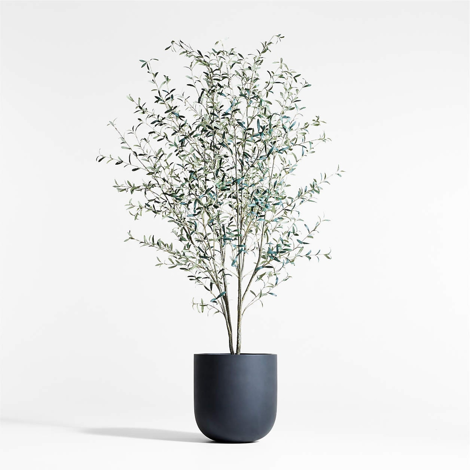 Crate & Barrel Faux Olive Tree in Terracotta Planter - image-4
