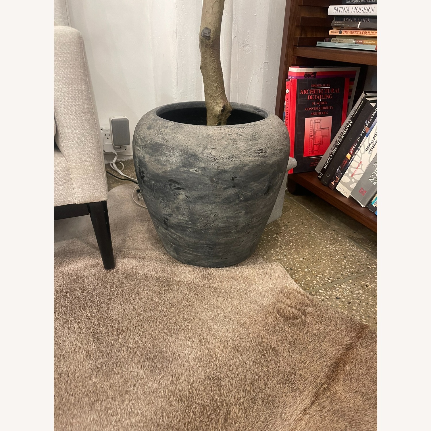Crate & Barrel Faux Olive Tree in Terracotta Planter - image-2
