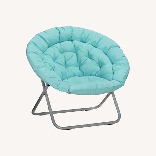 Used Pottery Barn Teal Papasan Chair for sale on AptDeco