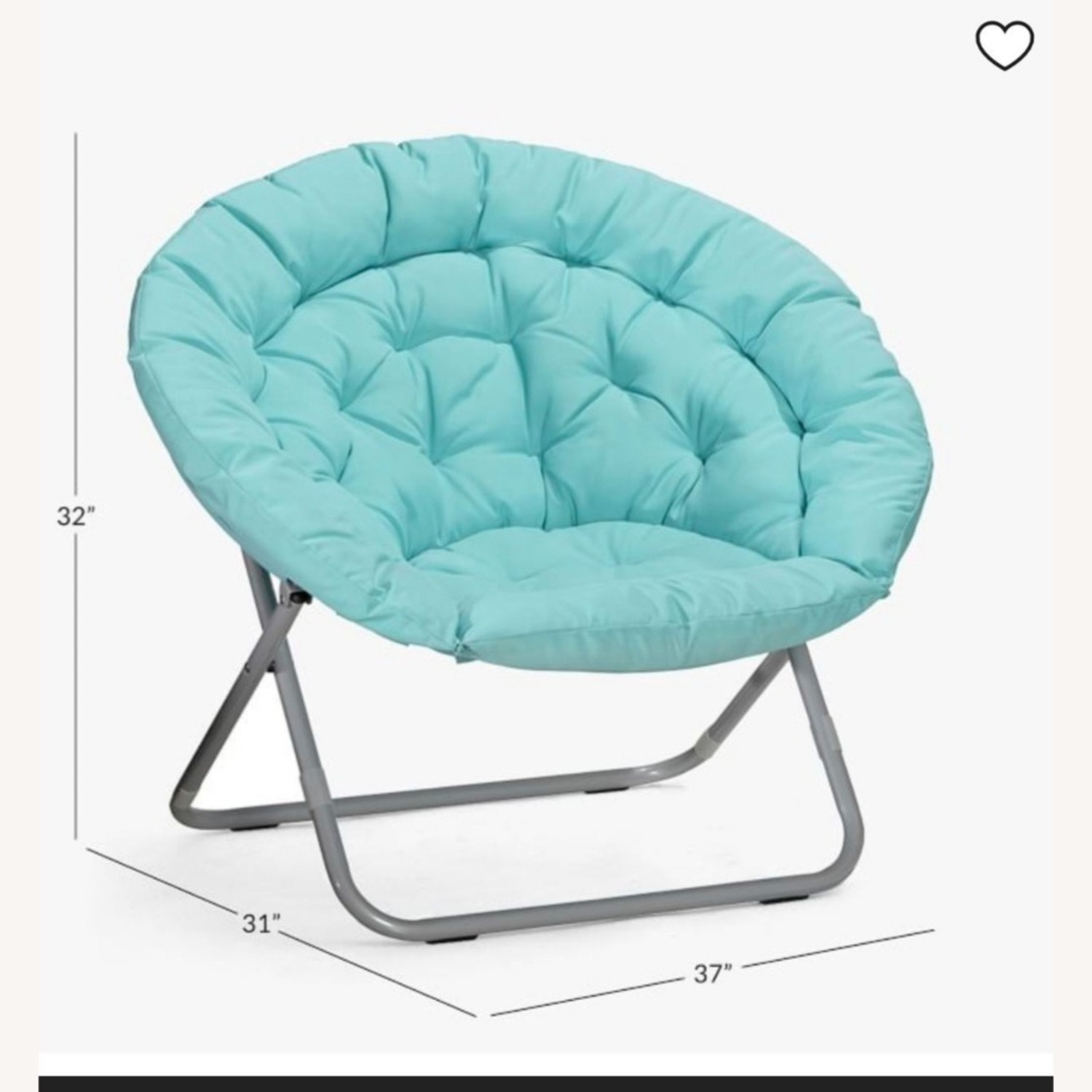 Pottery Barn Teal Papasan Chair - image-3