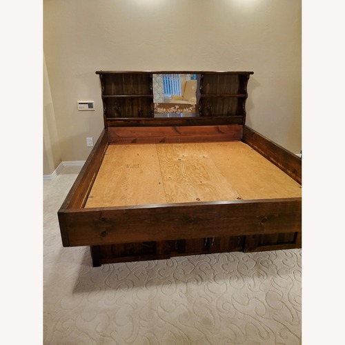 Used Vintage/Antique Wood Cal-King Water Bed for sale on AptDeco