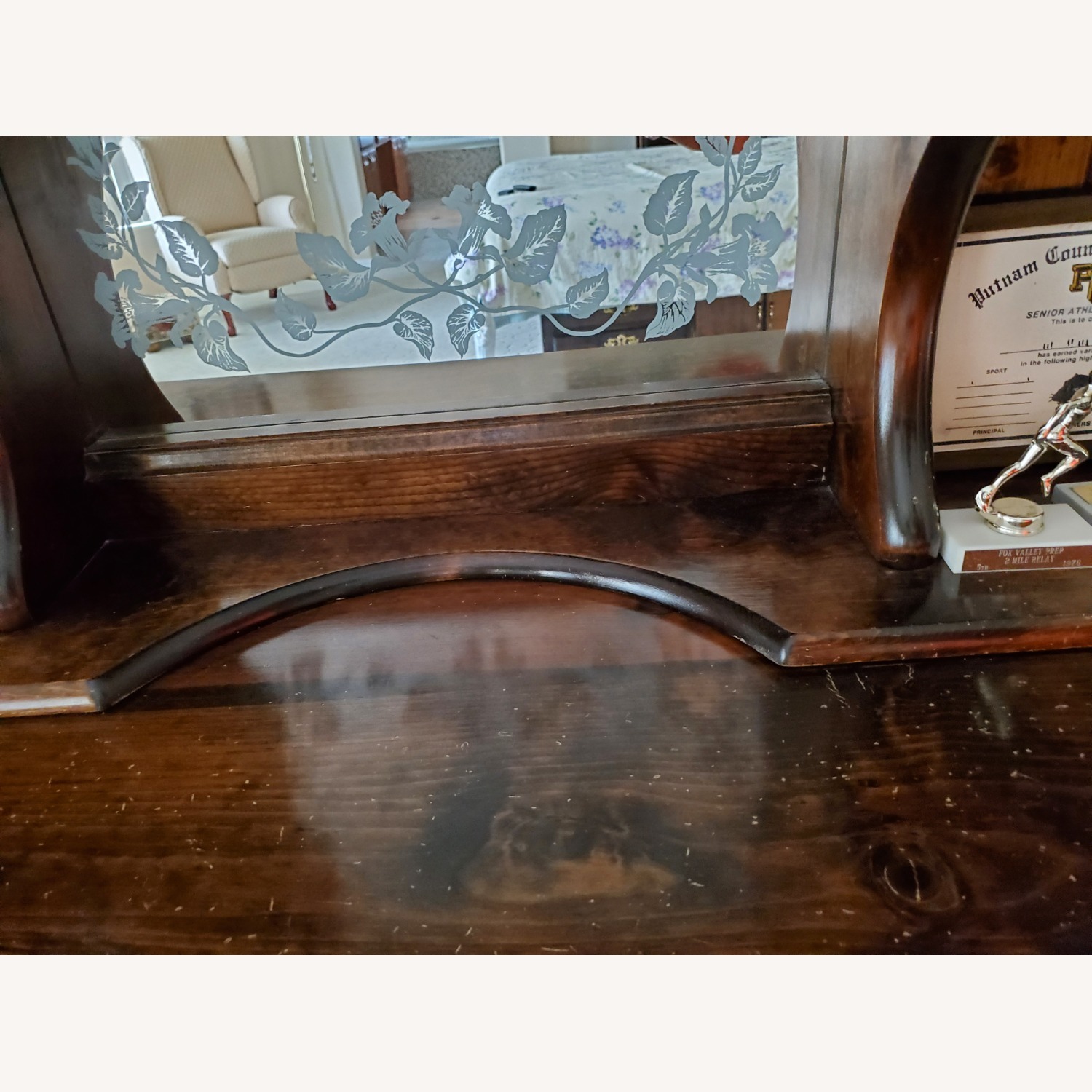 6-Drawer Mirror Dresser of Solid Wood - image-3