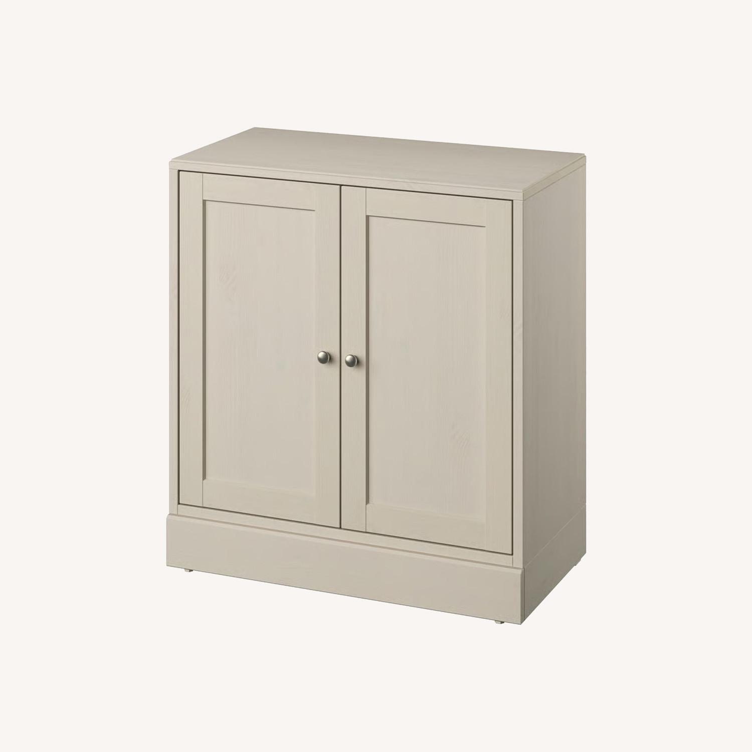 IKEA Havsta Cabinet with Base Gray-Beige - AptDeco