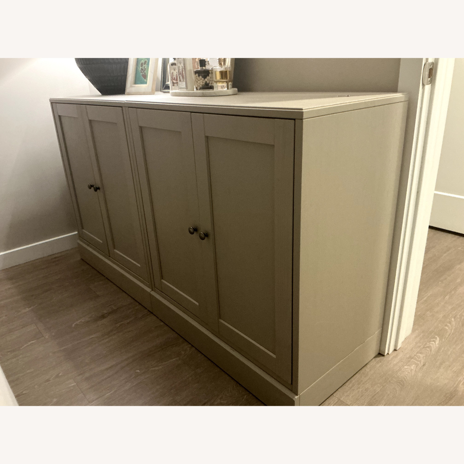 IKEA Havsta Cabinet with Base Gray-Beige - image-2