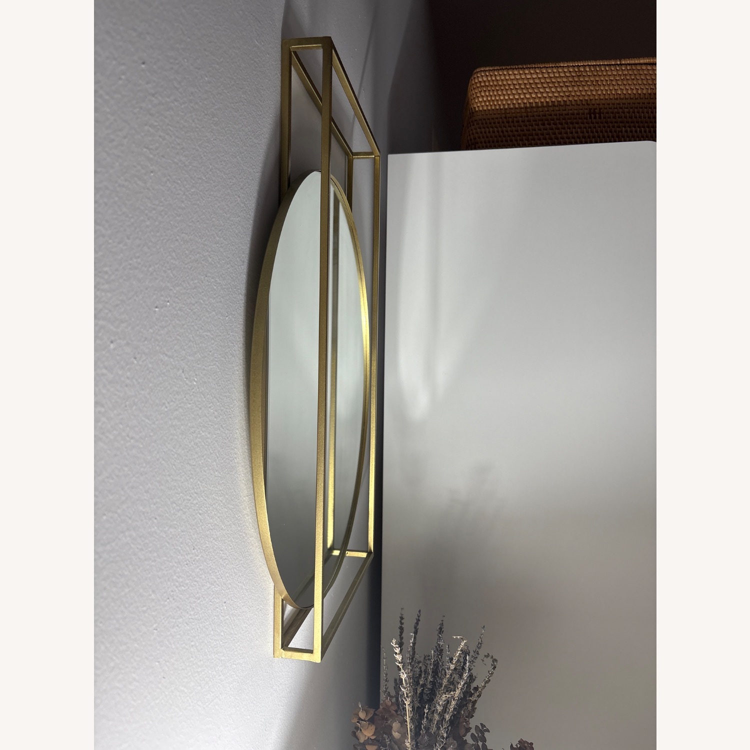 Round Framed Wall Mirror - image-2