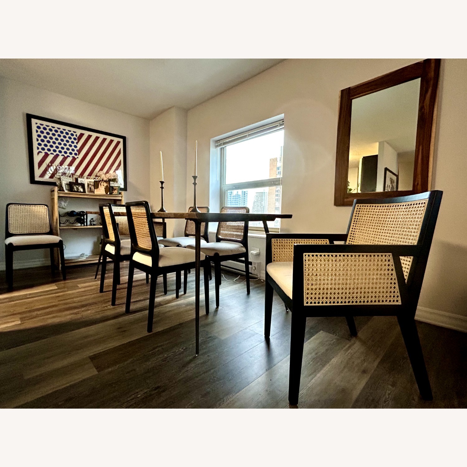 Safavieh Reinhardt Rattan Dining Chair Set of 6 - image-1