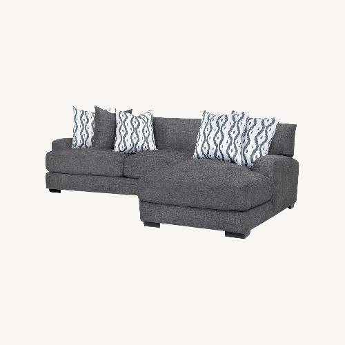 Used Raymour & Flanigan Dark Gray 3+ Piece Sectional for sale on AptDeco
