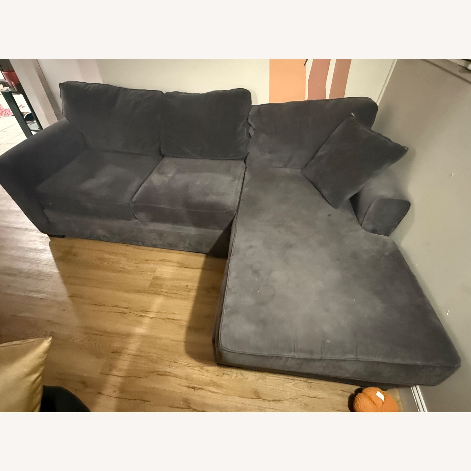 Raymour & Flanigan Dark Gray 3+ Piece Sectional - image-2