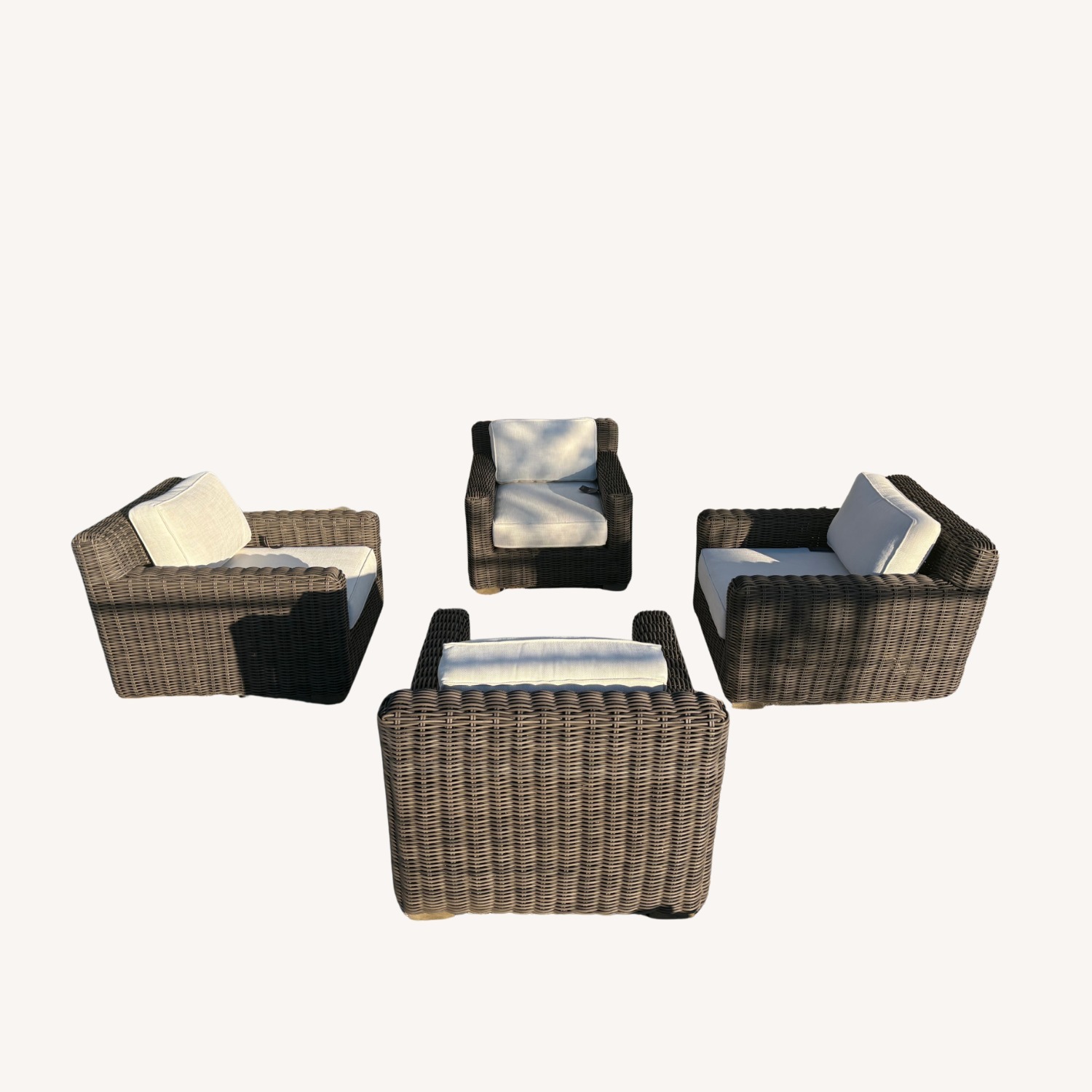 Restoration Hardware Provence Track Arm Lounge Chair Set - image-4