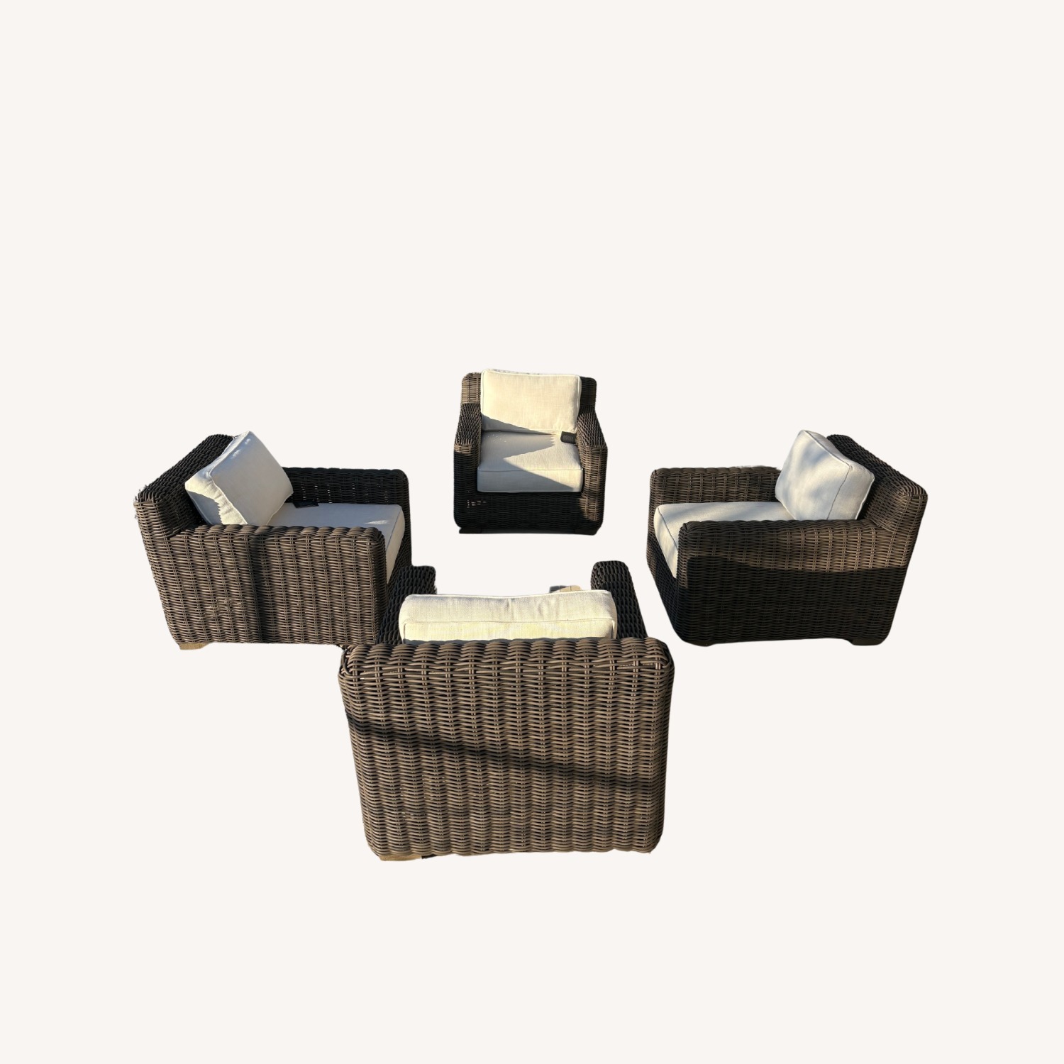 Restoration Hardware Provence Track Arm Lounge Chair Set - image-3