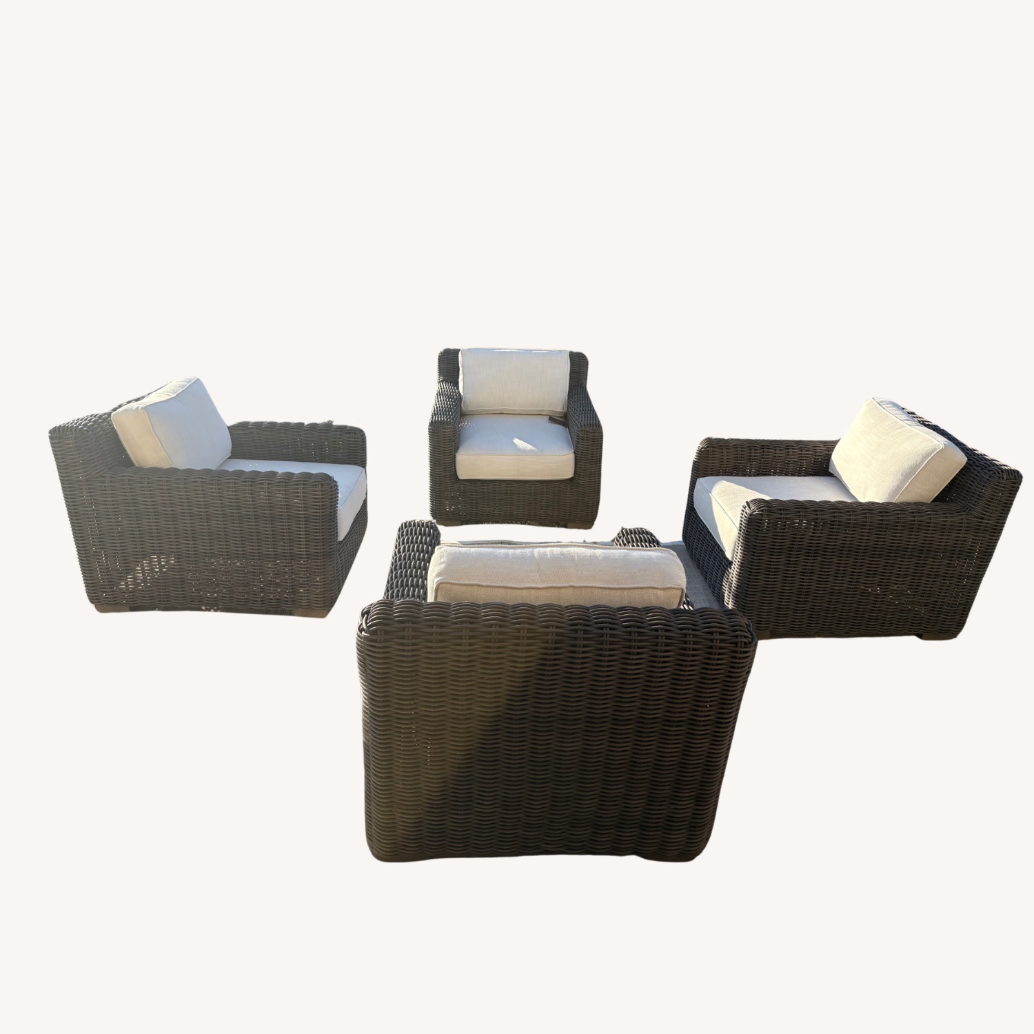 Restoration Hardware Provence Track Arm Lounge Chair Set - image-17