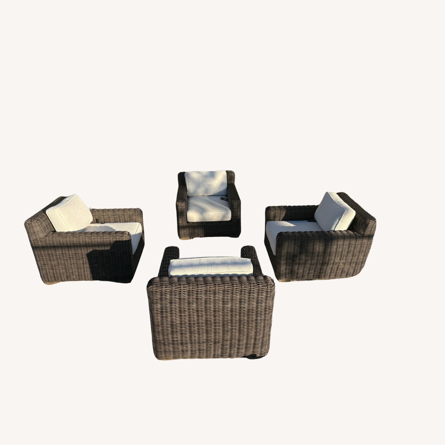 Restoration Hardware Provence Track Arm Lounge Chair Set - image-6