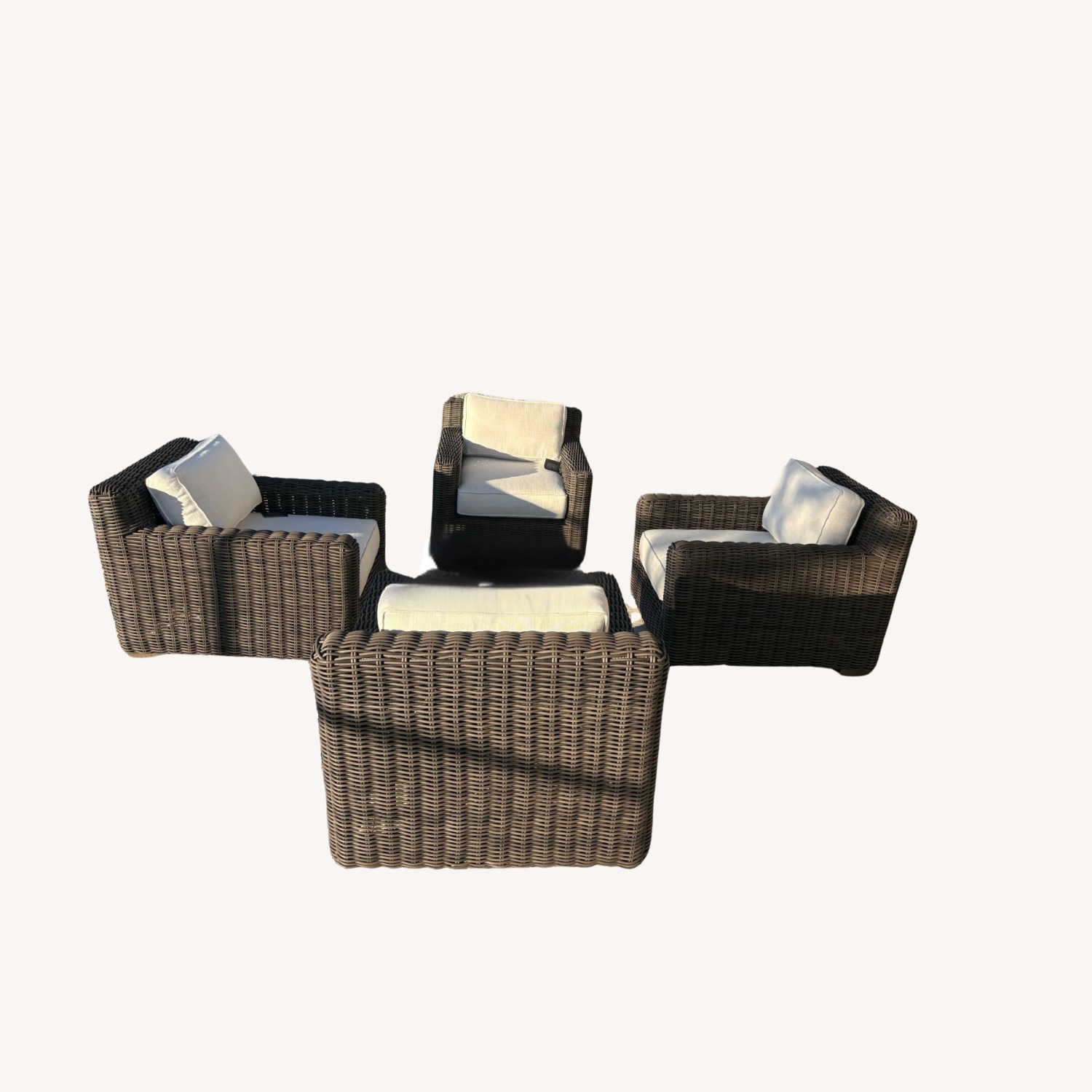 Restoration Hardware Provence Track Arm Lounge Chair Set - image-5