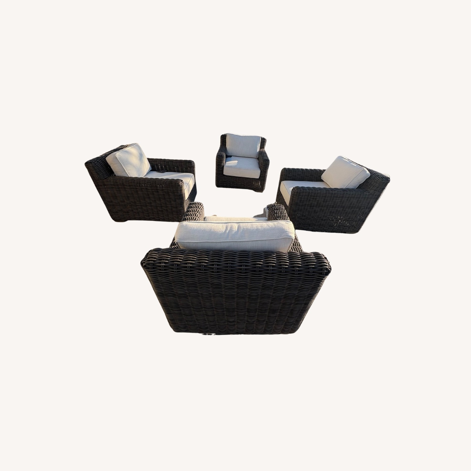 Restoration Hardware Provence Track Arm Lounge Chair Set - image-12