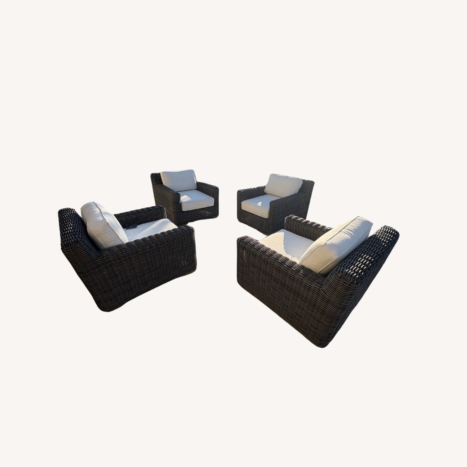 Restoration Hardware Provence Track Arm Lounge Chair Set - image-15