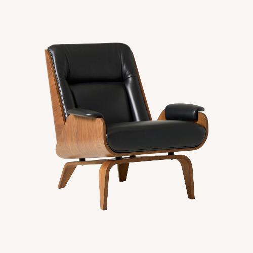 Used West Elm Leather and Wood Chair for sale on AptDeco
