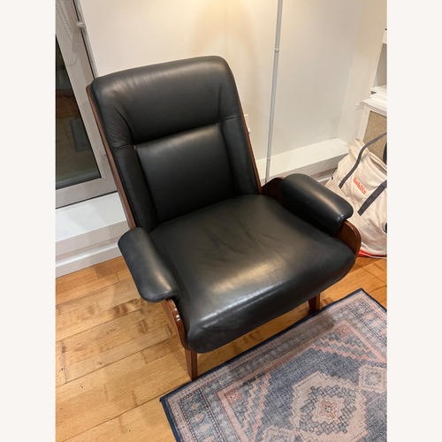 Used West Elm Leather and Wood Chair for sale on AptDeco