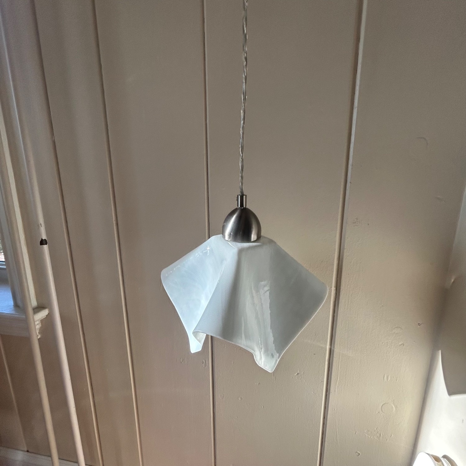 White Glass Ceiling Lamp - image-7