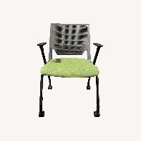 Haworth Green Fabric Armchairs