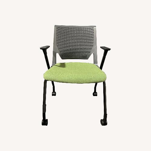 Used Haworth Green Fabric Armchairs for sale on AptDeco