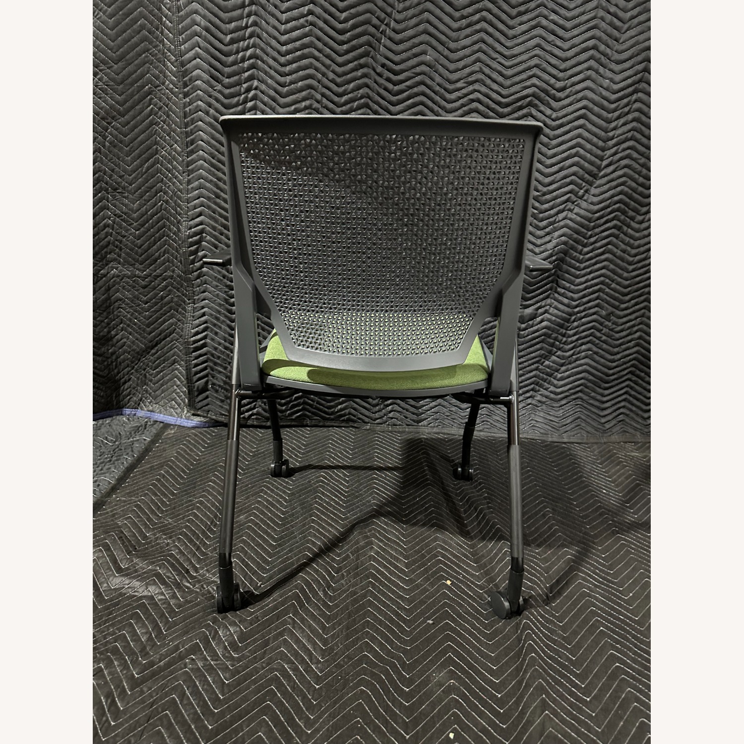 Haworth Green Fabric Armchairs - image-3