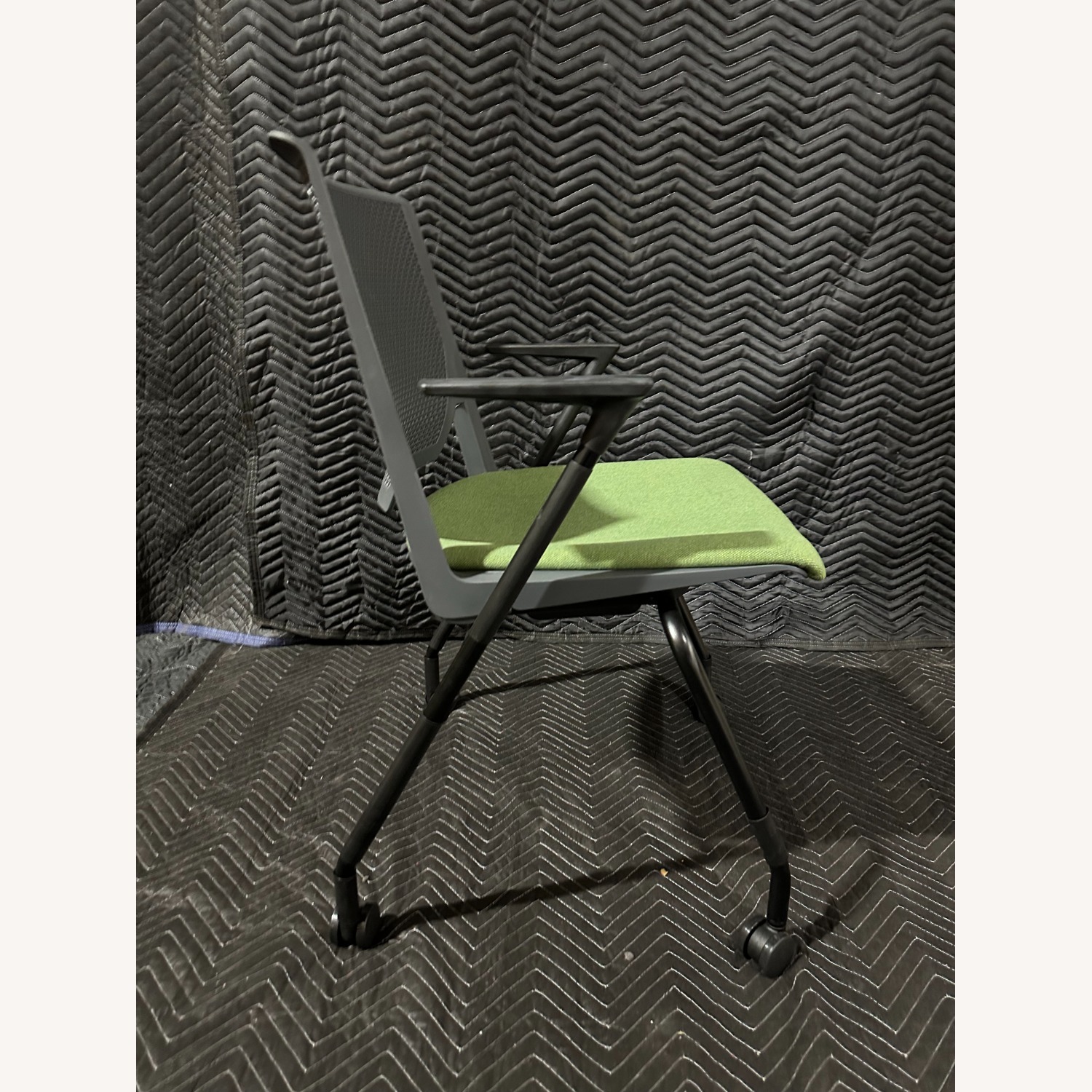 Haworth Green Fabric Armchairs - image-2