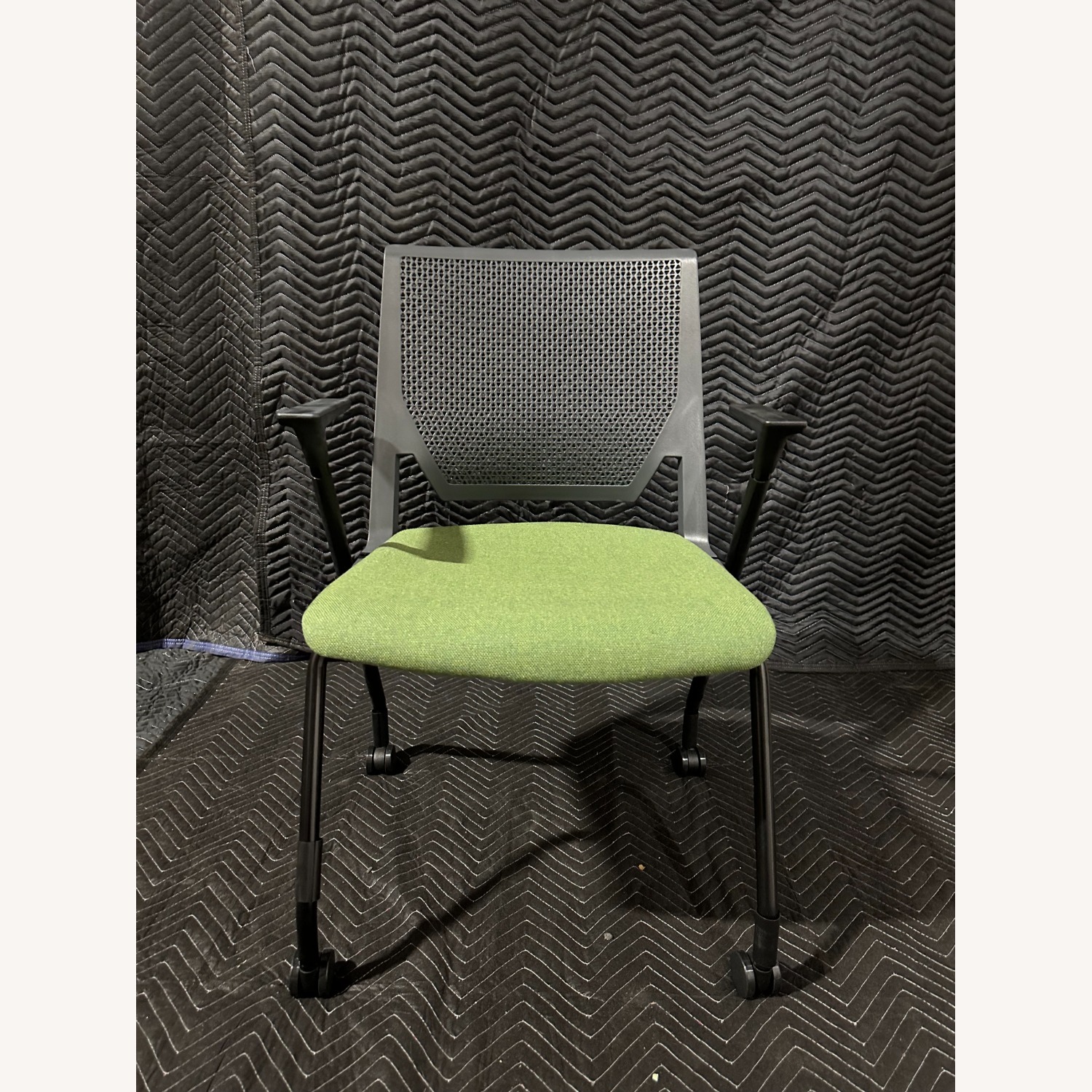 Haworth Green Fabric Armchairs - image-1