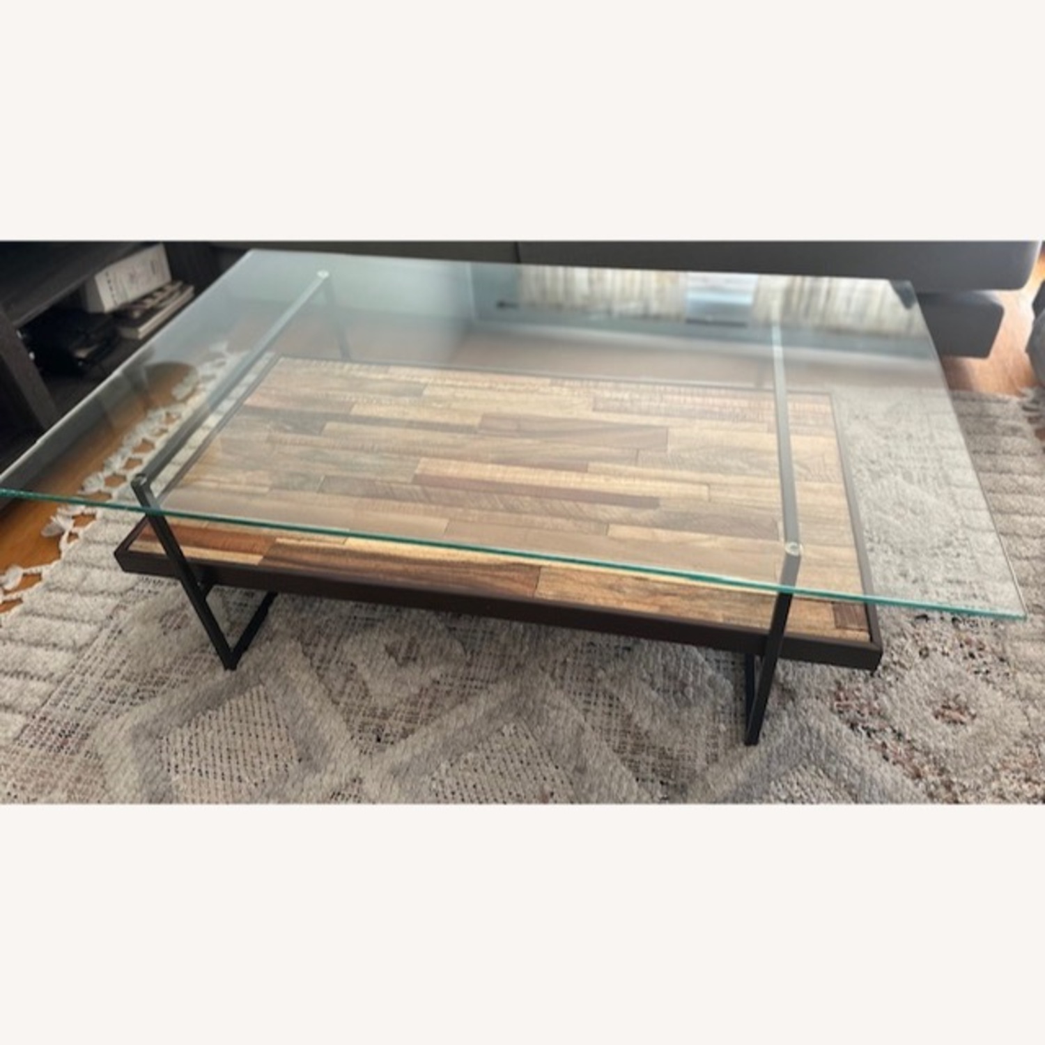 Solid Heavy Tempered Glass Coffee Table - image-2