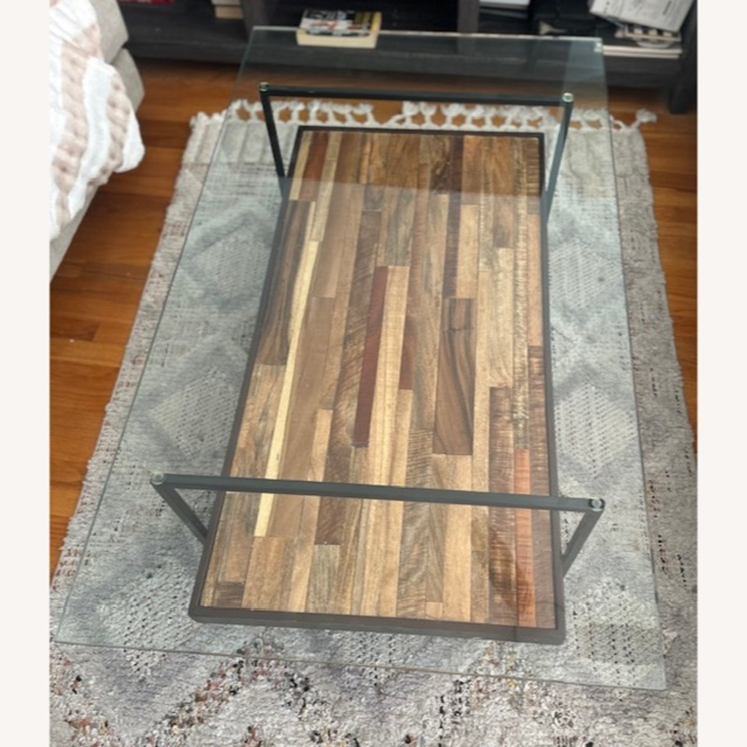 Solid Heavy Tempered Glass Coffee Table - image-1