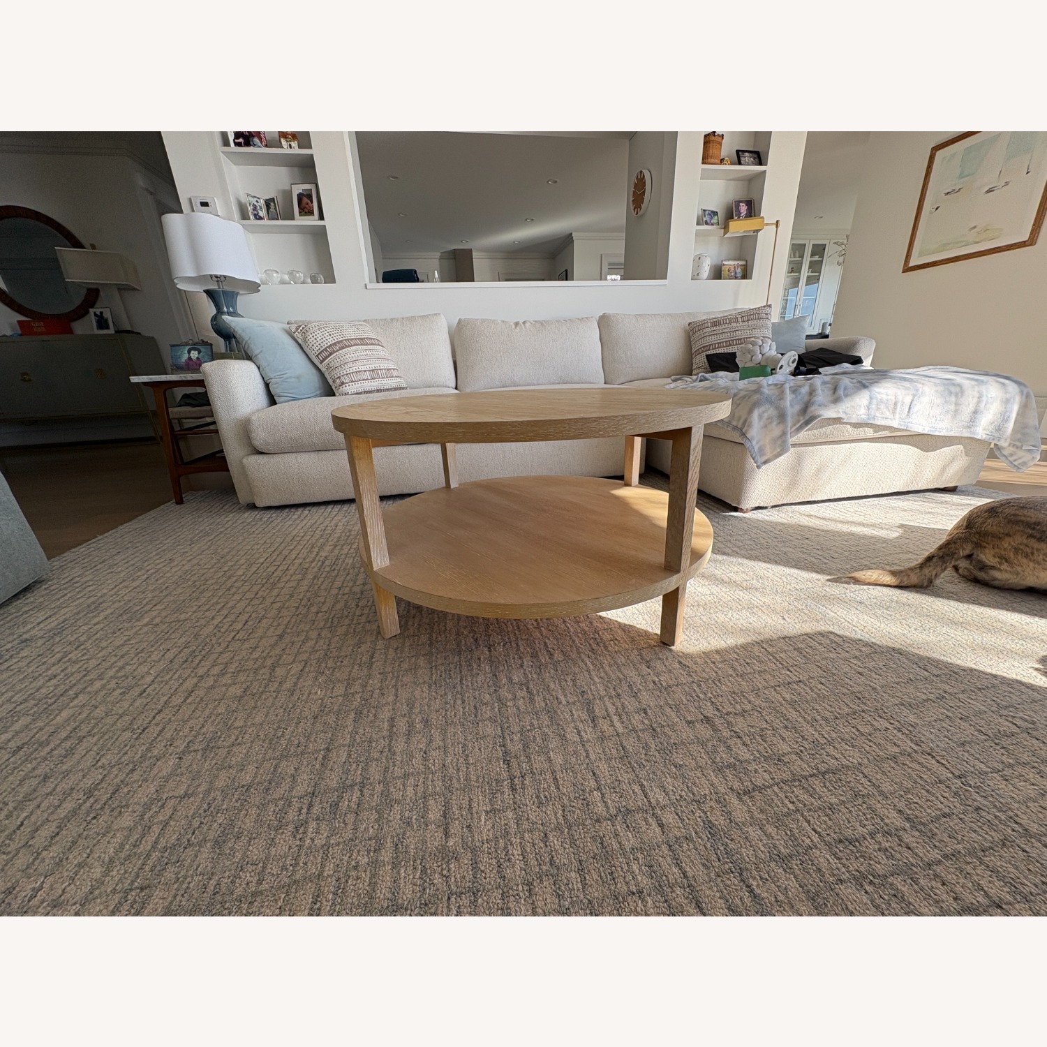 Crate & Barrel Clairemont Natural Wood Coffee Table - image-3