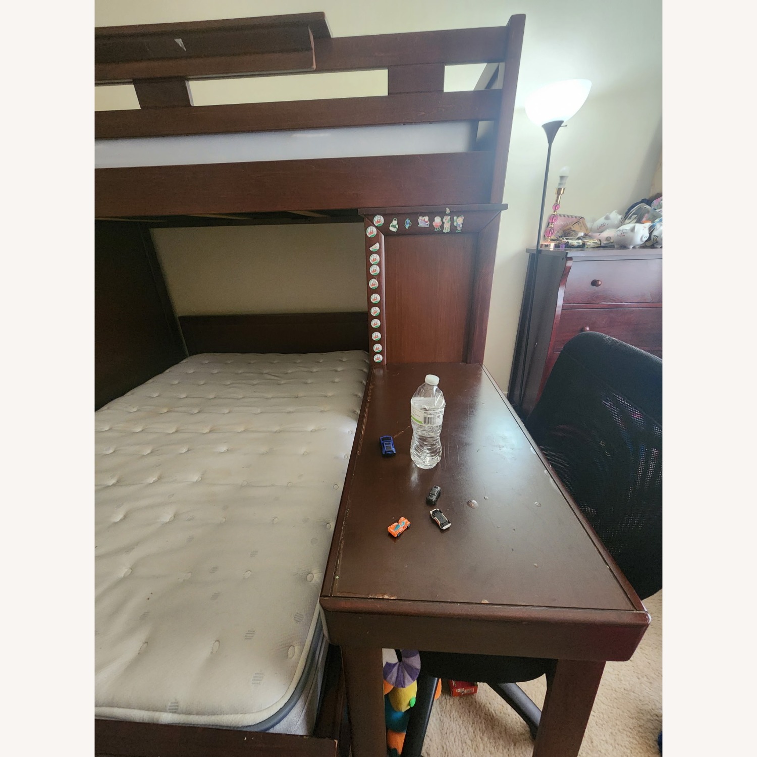 Ivy League Cherry Twin/full Step Loft Bunk  - image-8