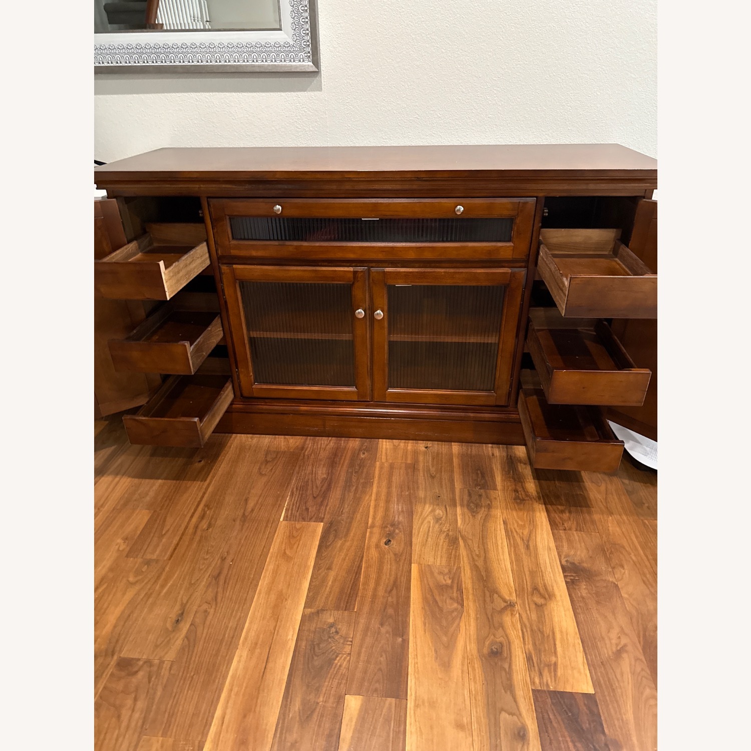 Vintage/Antique Dark Brown Wood Sideboard - image-7