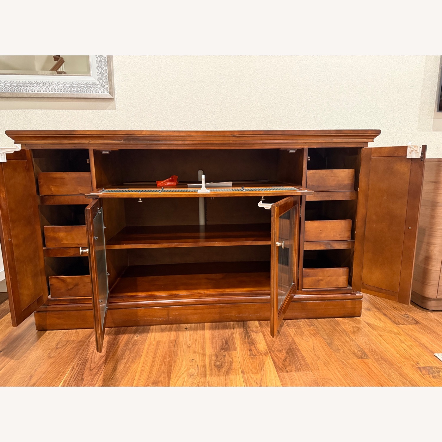 Vintage/Antique Dark Brown Wood Sideboard - image-3
