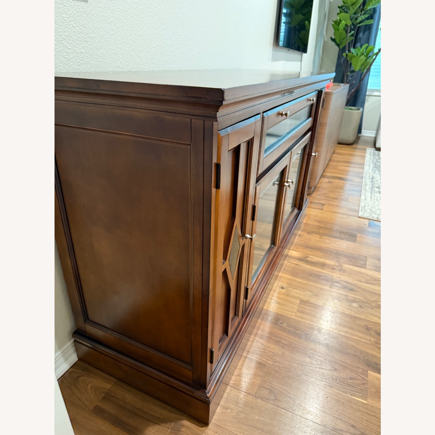 Vintage/Antique Dark Brown Wood Sideboard - image-2