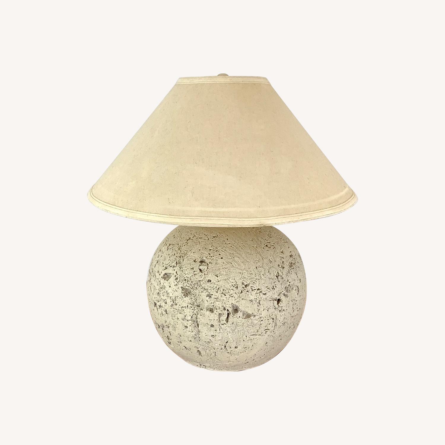Postmodern Coral Stone Orb Lamp - image-0