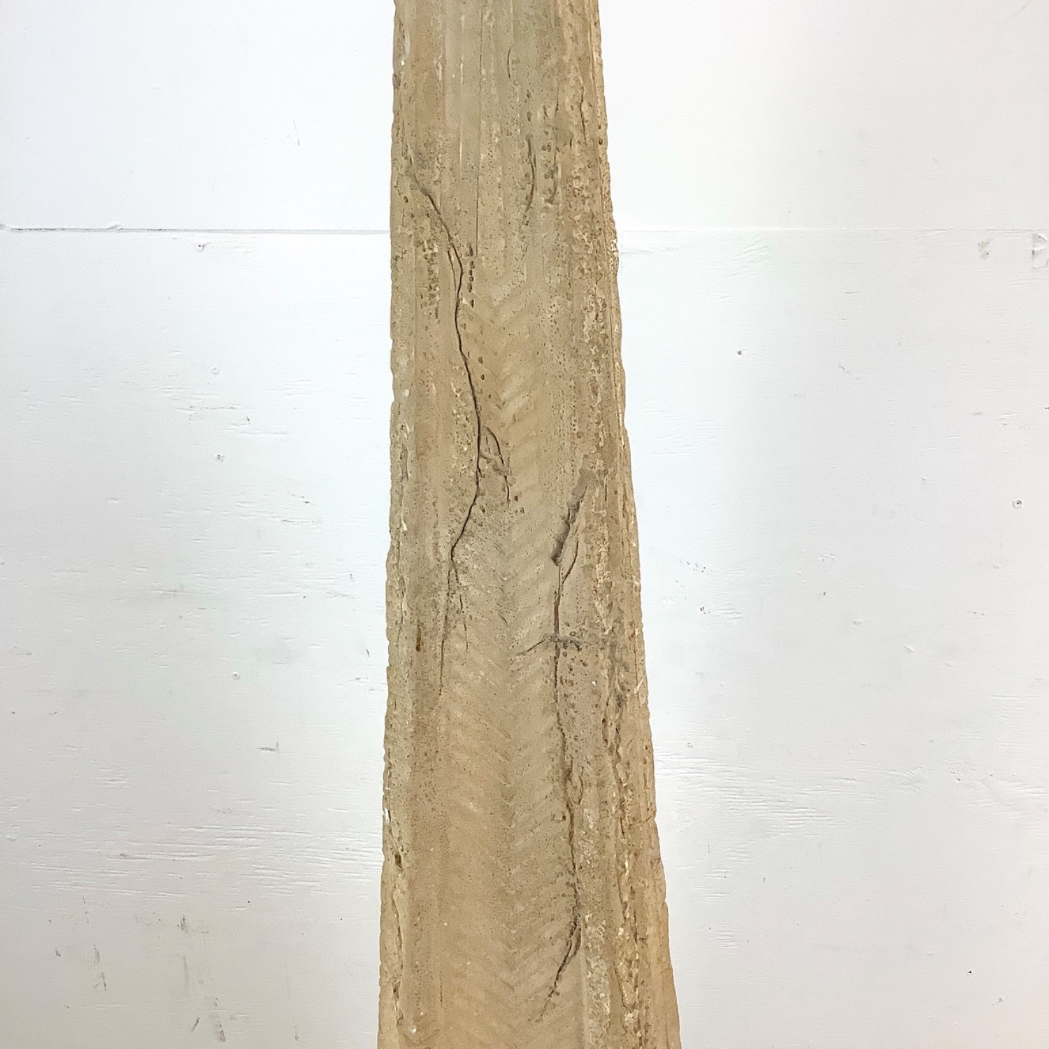 Vintage Modern Stone Obelisk Floor Lamp - image-14