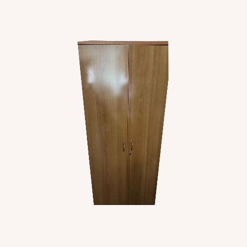Used Natural Wood Armoire for sale on AptDeco