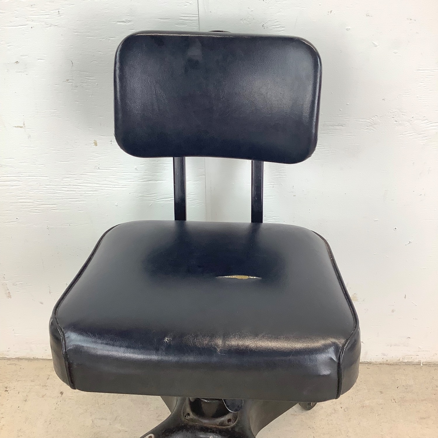 Vintage Industrial Rolling Steel Tanker Chair - image-15