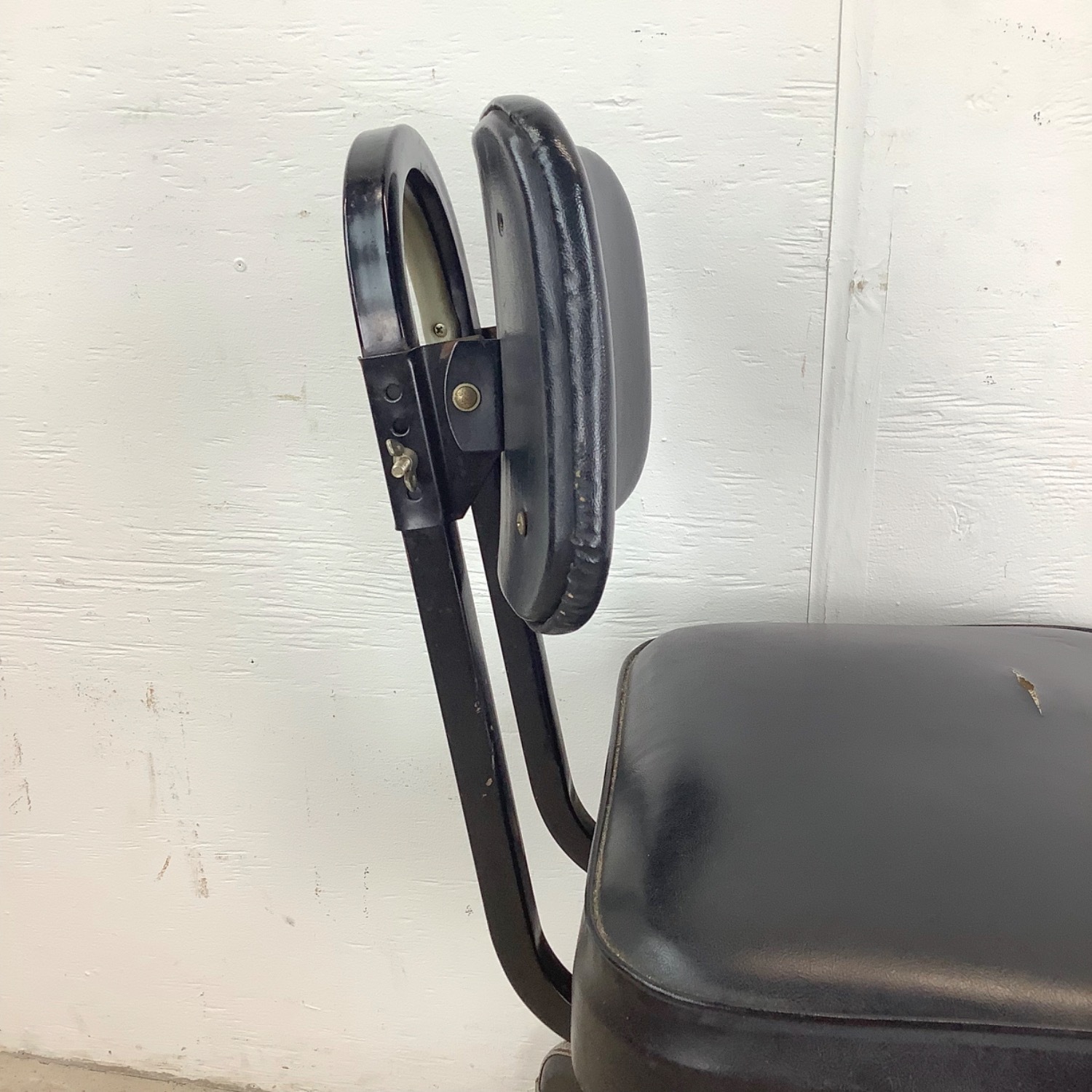 Vintage Industrial Rolling Steel Tanker Chair - image-8