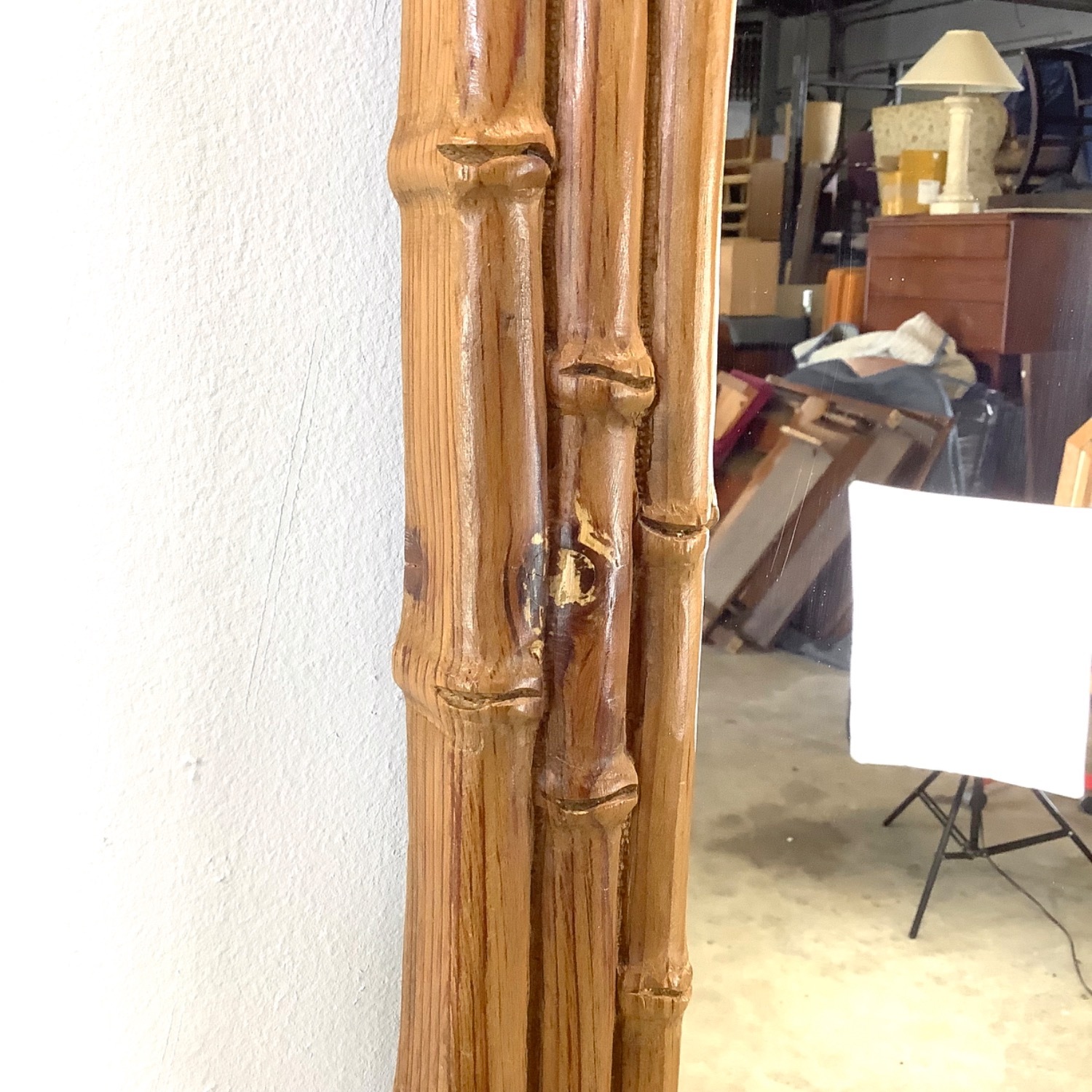 Vintage Faux Bamboo Mirror – 1970s - image-11