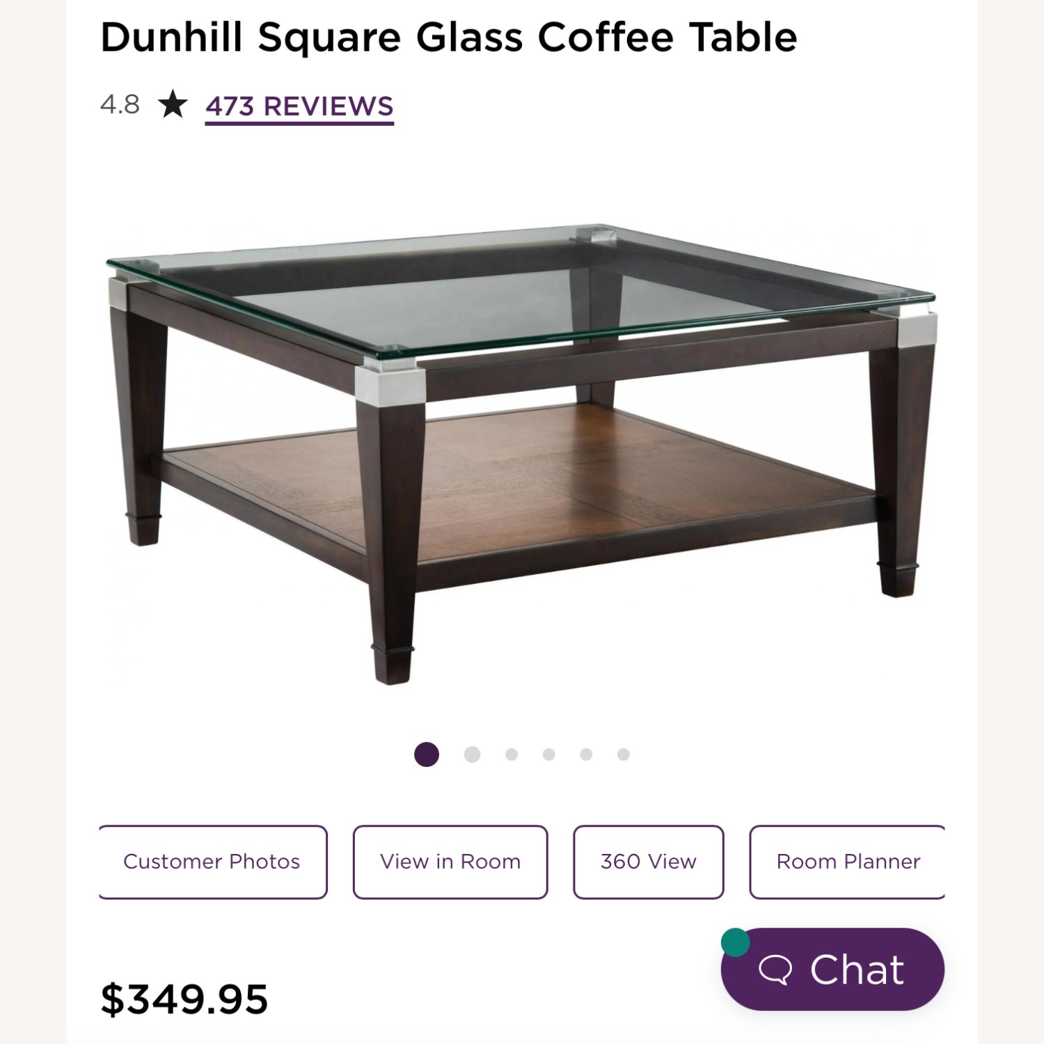 Raymour & Flanigan Dunhill Dark Brown Wood Coffee Table - image-1