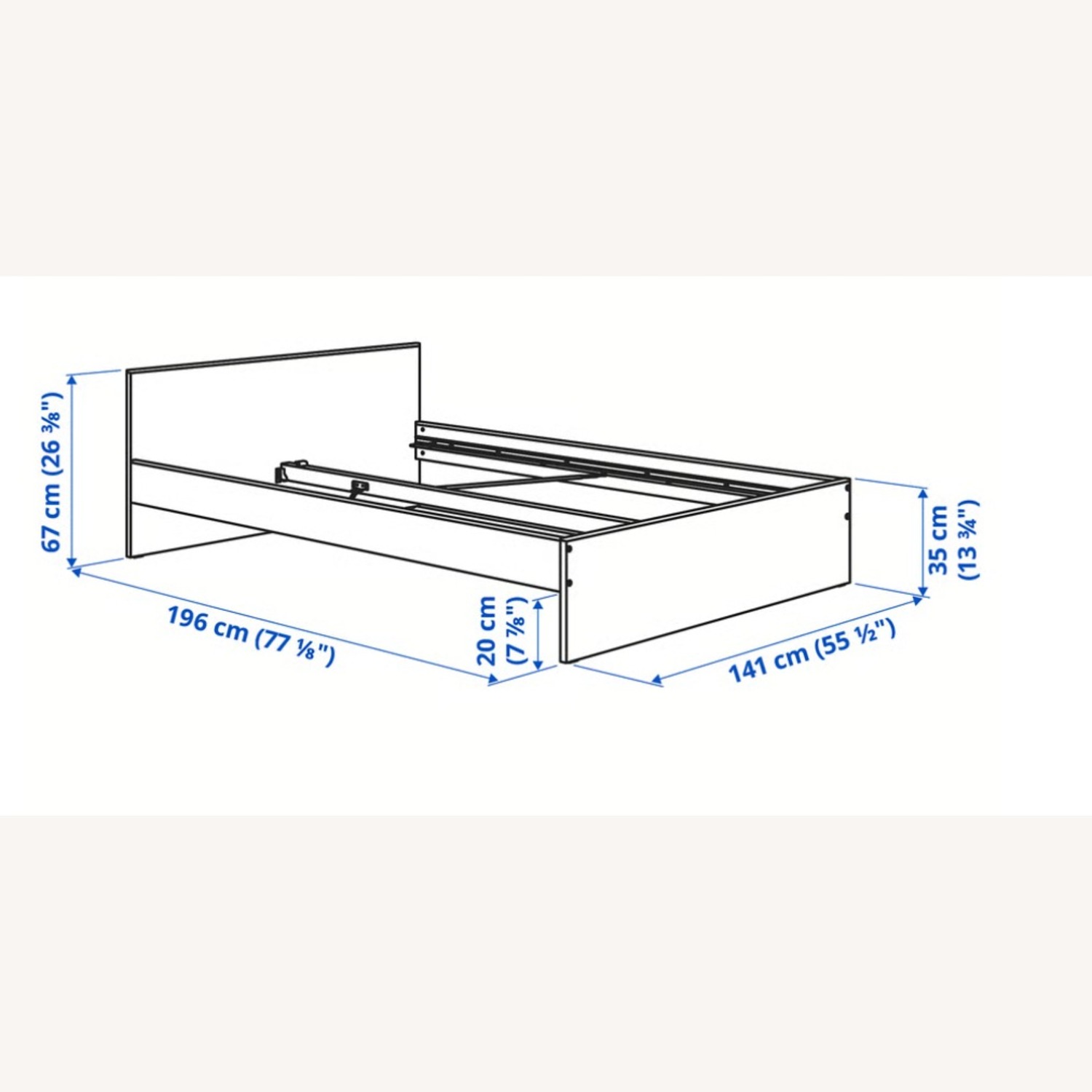 IKEA Wooden Bed Frame - image-1