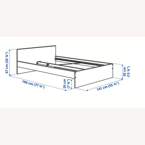 Used IKEA Wooden Bed Frame for sale on AptDeco