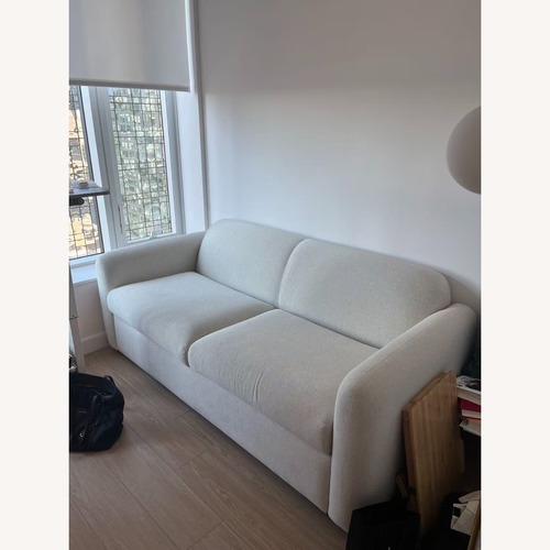 Used West Elm White Fabric 2 Piece Sectional for sale on AptDeco