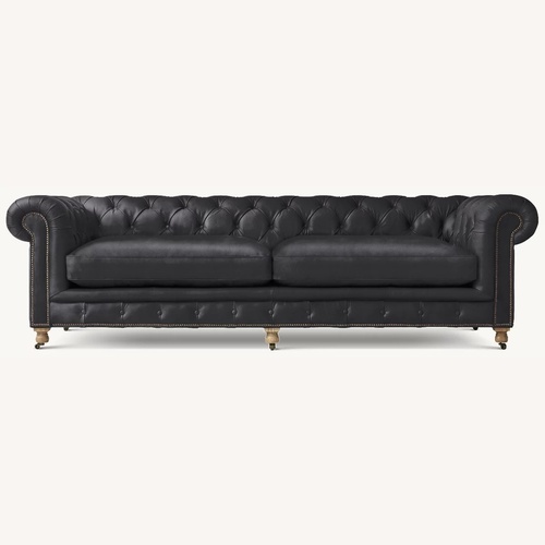 Used Restoration Hardware Kensington Leather Sofa  for sale on AptDeco
