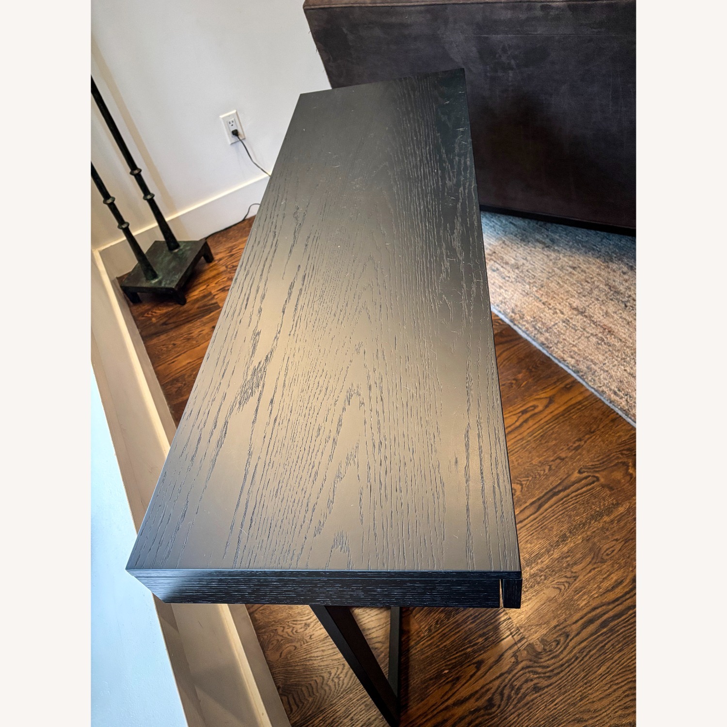 Black Wood & Metal Console/Side/Entryway Table - image-3