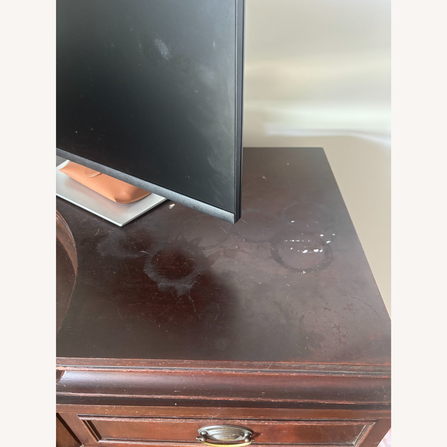 Dark Brown Wood Desk - image-4