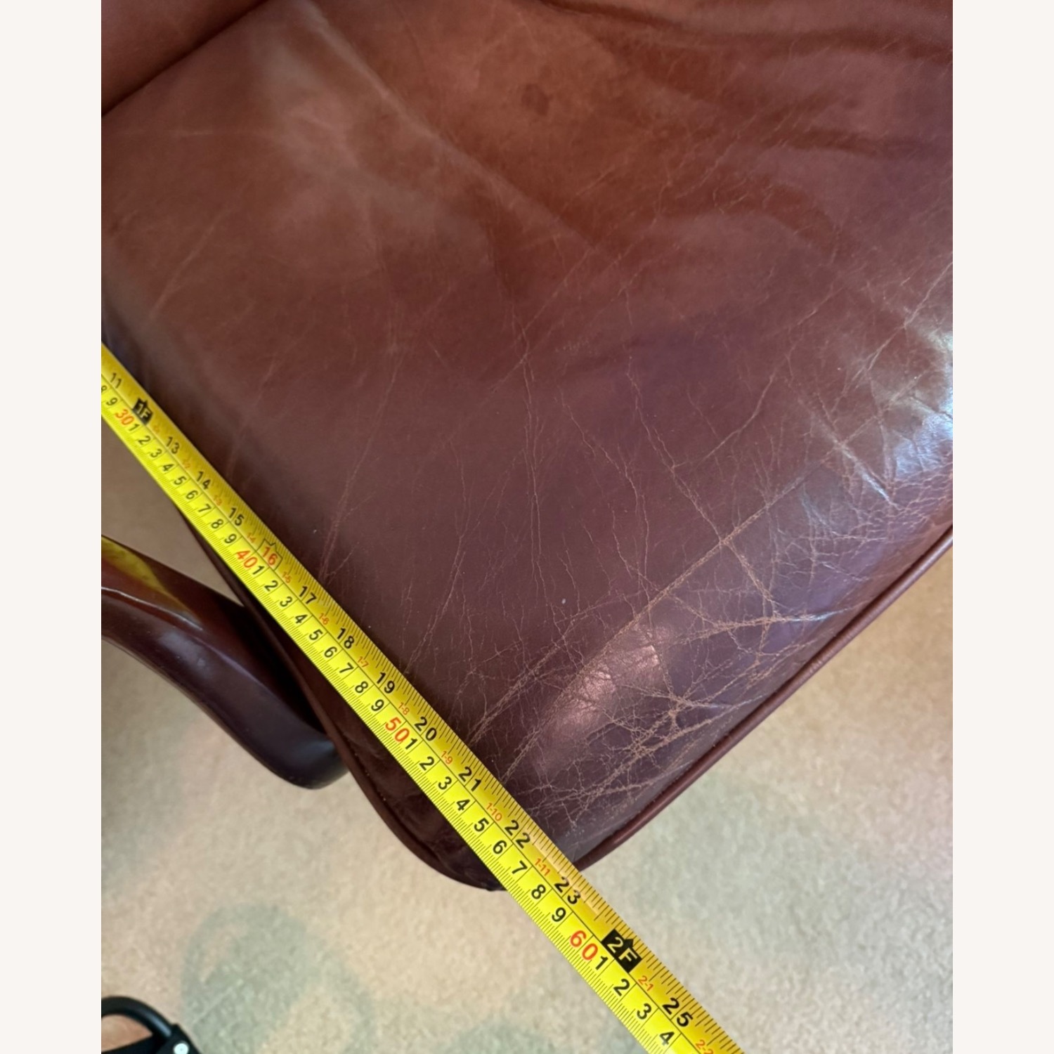 Hancock & Moore Dark Brown Leather Office Chair - image-3