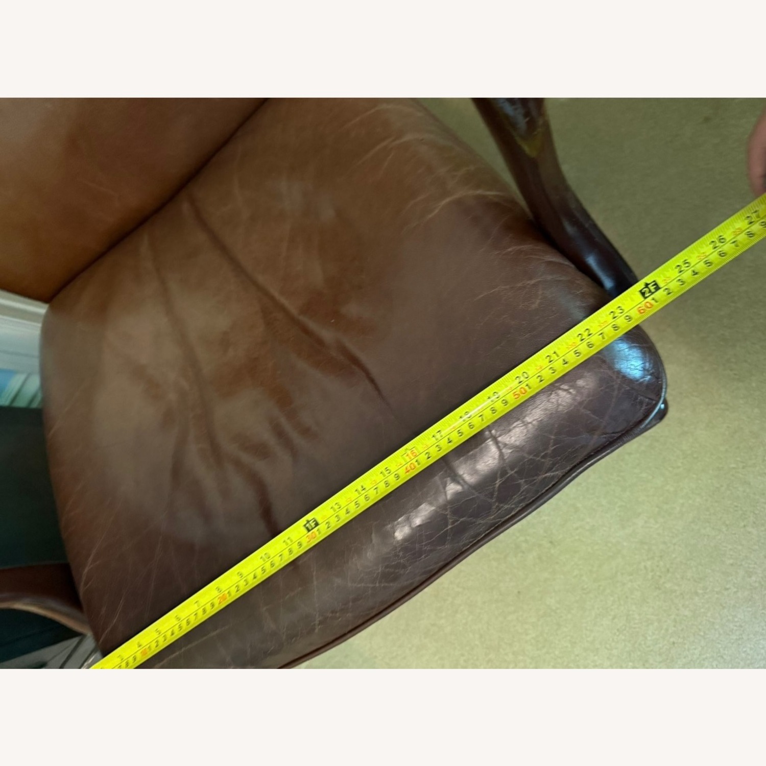 Hancock & Moore Dark Brown Leather Office Chair - image-4