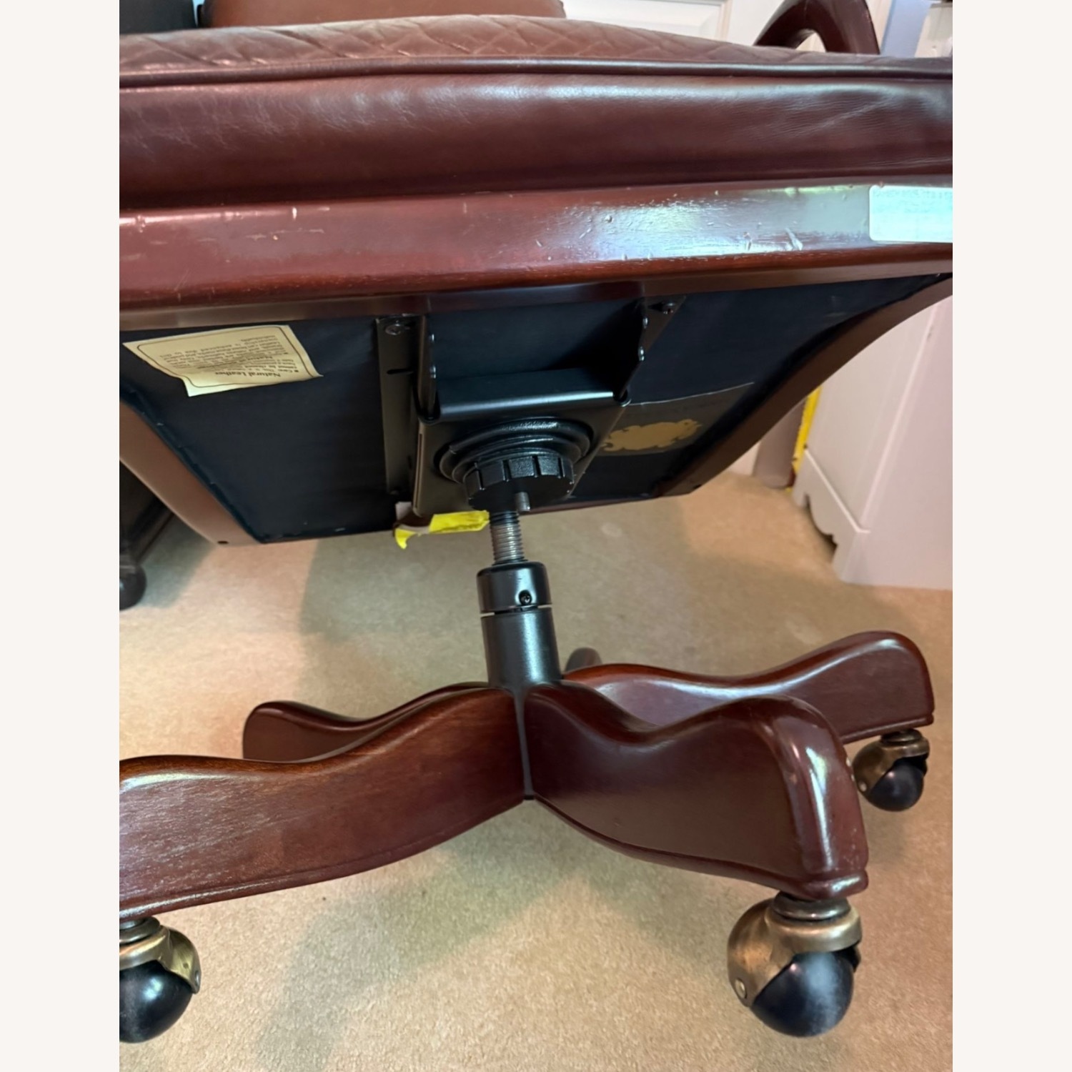 Hancock & Moore Dark Brown Leather Office Chair - image-6